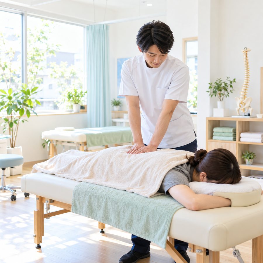 手技による施術のイメージ