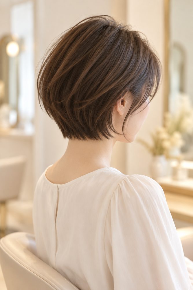 軽やかショートボブ