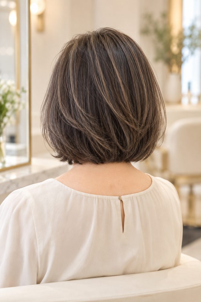 白髪ぼかしハイライト